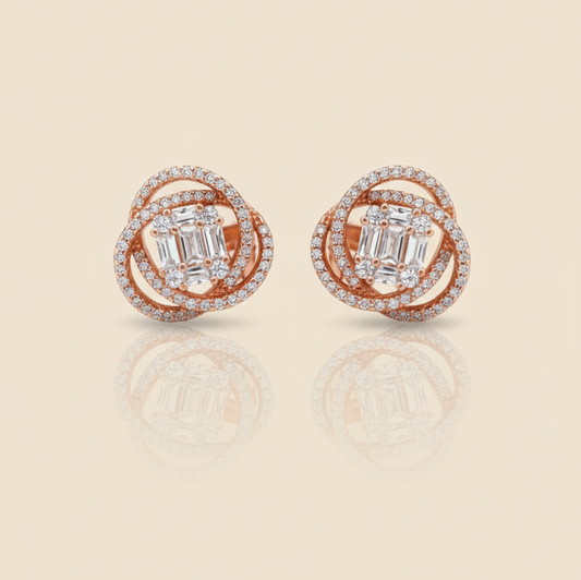 Celestial Bloom Rose Gold Earring